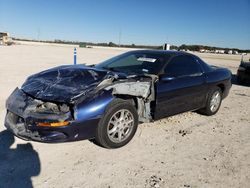 Salvage cars for sale at New Braunfels, TX auction: 2002 Chevrolet Camaro