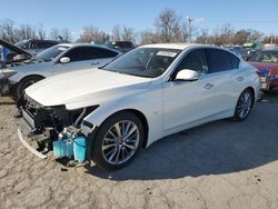 Salvage cars for sale at Baltimore, MD auction: 2018 Infiniti Q50 Luxe