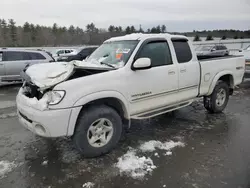 Salvage cars for sale at Windham, ME auction: 2003 Toyota Tundra Access Cab Limited