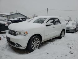 Salvage cars for sale at Pekin, IL auction: 2016 Dodge Durango Citadel