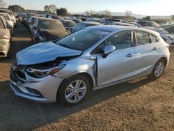 Carros salvage a la venta en subasta: 2017 Chevrolet Cruze LT