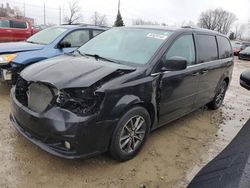 Salvage cars for sale at Lansing, MI auction: 2017 Dodge Grand Caravan SXT