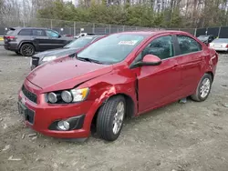 Chevrolet salvage cars for sale: 2015 Chevrolet Sonic LT