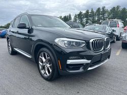 BMW x3 salvage cars for sale: 2021 BMW X3 XDRIVE30I