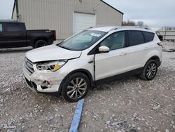 Salvage cars for sale at Lawrenceburg, KY auction: 2017 Ford Escape Titanium