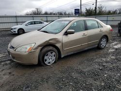 Salvage cars for sale at Hillsborough, NJ auction: 2005 Honda Accord LX