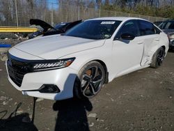 Salvage cars for sale at Waldorf, MD auction: 2021 Honda Accord Sport