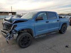 Salvage cars for sale at Grand Prairie, TX auction: 2019 Toyota Tundra Crewmax SR5