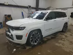 Jeep salvage cars for sale: 2022 Jeep Grand Cherokee L Overland