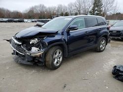 Salvage cars for sale from Copart North Billerica, MA: 2016 Toyota Highlander Limited