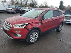 Salvage cars for sale at Portland, OR auction: 2017 Ford Escape Titanium