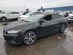 Salvage cars for sale at Woodhaven, MI auction: 2020 Nissan Maxima SL