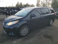 Salvage cars for sale at Denver, CO auction: 2012 Toyota Sienna XLE