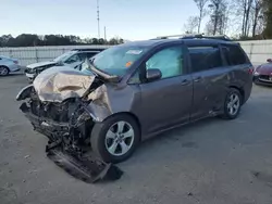 Vehiculos salvage en venta de Copart Dunn, NC: 2018 Toyota Sienna LE