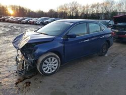 Salvage cars for sale at North Billerica, MA auction: 2017 Nissan Sentra S