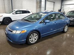 Salvage cars for sale at Ham Lake, MN auction: 2008 Honda Civic LX