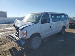 Salvage cars for sale at Kansas City, KS auction: 2013 Ford Econoline E350 Super Duty Wagon