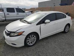 Salvage cars for sale from Copart Mentone, CA: 2012 Honda Civic EX