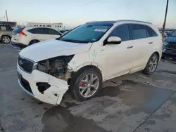 Salvage cars for sale at Grand Prairie, TX auction: 2017 KIA Sorento SX