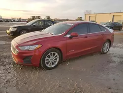 Salvage cars for sale at Kansas City, KS auction: 2019 Ford Fusion SE