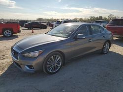 Salvage cars for sale at Houston, TX auction: 2024 Infiniti Q50 Luxe