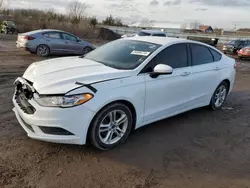 Salvage cars for sale at Columbia Station, OH auction: 2018 Ford Fusion SE