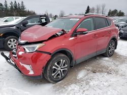 Salvage cars for sale at Bowmanville, ON auction: 2016 Toyota Rav4 LE