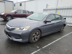 Salvage cars for sale at Vallejo, CA auction: 2017 Honda Accord LX