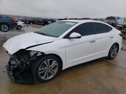 Salvage cars for sale at Grand Prairie, TX auction: 2017 Hyundai Elantra SE