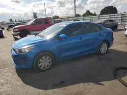 KIA salvage cars for sale: 2021 KIA Rio LX