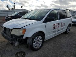 Salvage cars for sale from Copart Mercedes, TX: 2014 Dodge Grand Caravan SE