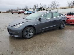 Salvage cars for sale at Bridgeton, MO auction: 2018 Tesla Model 3