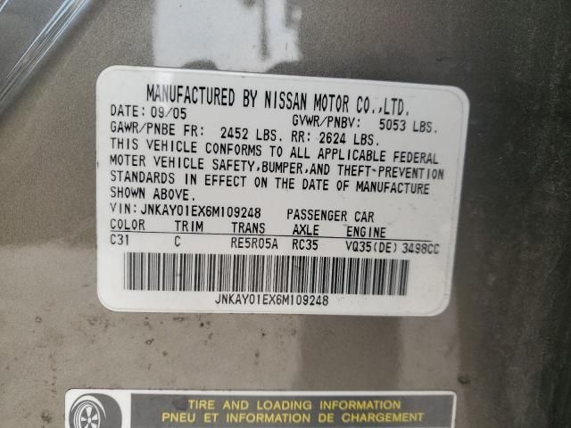 2006 Infiniti M35 Base