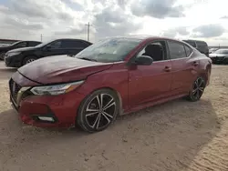 Salvage cars for sale at Andrews, TX auction: 2020 Nissan Sentra SR