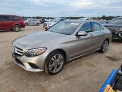 Salvage cars for sale at Houston, TX auction: 2019 Mercedes-Benz C 300 4matic