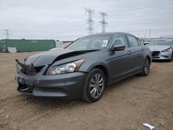 Salvage cars for sale at Elgin, IL auction: 2012 Honda Accord EXL