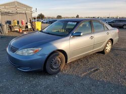 Salvage cars for sale at Antelope, CA auction: 2002 Toyota Camry LE