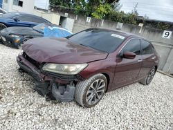 Salvage cars for sale at Opa Locka, FL auction: 2015 Honda Accord Sport