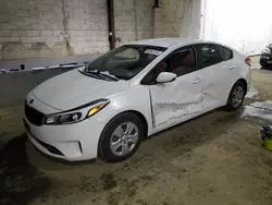 Salvage cars for sale at Windsor, NJ auction: 2018 KIA Forte LX