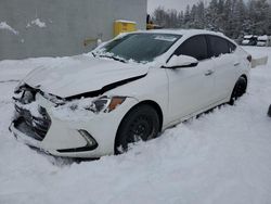 Salvage cars for sale at Cookstown, ON auction: 2017 Hyundai Elantra SE