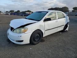 Salvage cars for sale from Copart San Diego, CA: 2005 Toyota Corolla CE