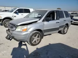 Salvage cars for sale at Haslet, TX auction: 2005 Honda Pilot LX