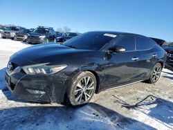 Salvage cars for sale at West Warren, MA auction: 2016 Nissan Maxima 3.5S