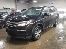 Salvage cars for sale at Elgin, IL auction: 2017 Honda Pilot Exln