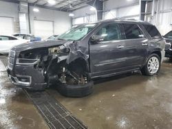 Salvage cars for sale at Ham Lake, MN auction: 2015 GMC Acadia Denali