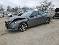 Salvage cars for sale at Wichita, KS auction: 2022 Nissan Altima SR