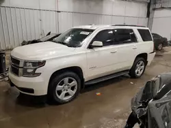 Salvage cars for sale at Franklin, WI auction: 2015 Chevrolet Tahoe K1500 LT