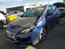 Nissan salvage cars for sale: 2018 Nissan Leaf S