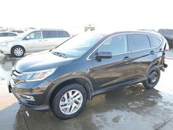 Salvage cars for sale from Copart Grand Prairie, TX: 2016 Honda CR-V EX