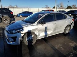 Salvage cars for sale at Littleton, CO auction: 2022 KIA Rio LX